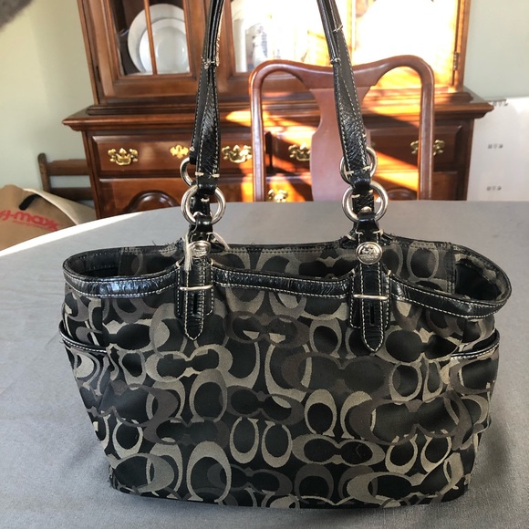 Black Coach Satchel - Picture 2 of 8